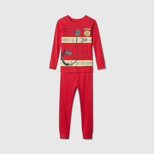 NWT Baby Gap Toddler Boys Pajamas Firefighter Fireman Fire Organic Cotton